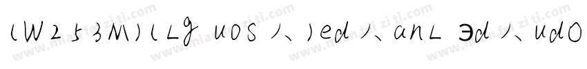 (W253M)(Lg uos人)ed人anL эd人udO)维志 2w字体转换